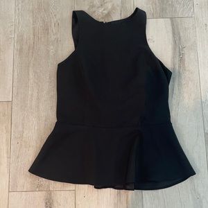 Express Small Black Peplum Top